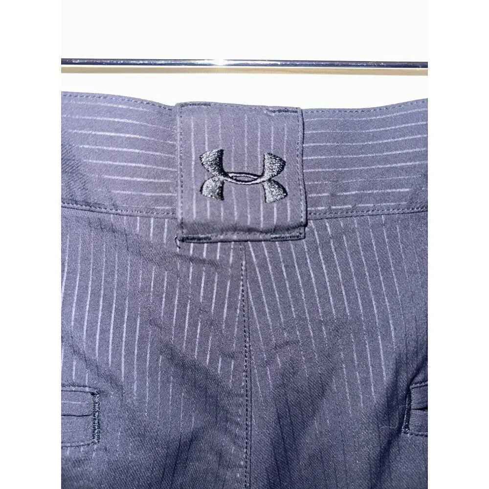 Under Armour Black Stripe Shorts  Size 40‎